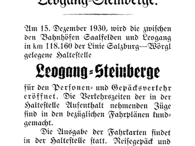 Datei-Vorschaubild - Bergbaumuseum_Kundmachung Eröffnung Haltestelle Leogang-Steinberge_1930.jpg