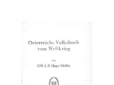 Datei-Vorschaubild - Schäfer-Hugo_Österreichs-Volksbuch-zum-Weltkrieg Festung Przemysl_1934.pdf