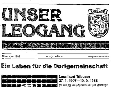 Datei-Vorschaubild - Bürgermeisterbrief_1988-11 Tribuser-Leonhard-Nachruf Geistige-Dorferneuerung Baumann-Andreas Kirchenwirt-660-Jahre_1988.pdf