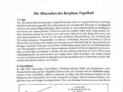 Datei-Vorschaubild - Poeverlein-Rolf_Vogelhalt Lage Geschichte Mineralien Kupfer Silber Blei Leogangit_2015.pdf