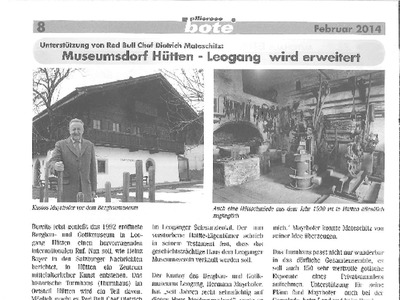 Datei-Vorschaubild - Pillerseebote_Museumsdorf-Hütten-wird-erweitert_2014.pdf
