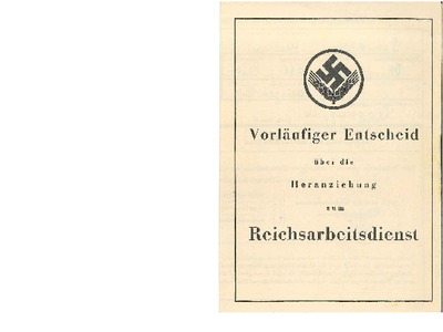 Datei-Vorschaubild - RAD-Musterungsstab_Vorläufiger-Entscheid-über-die Heranziehung-zum-Reichsarbeitsdienst_1942.pdf
