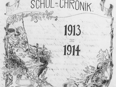 Datei-Vorschaubild - Schulchronik_Titelblatt Schuljahr-1913-14_1913.jpg