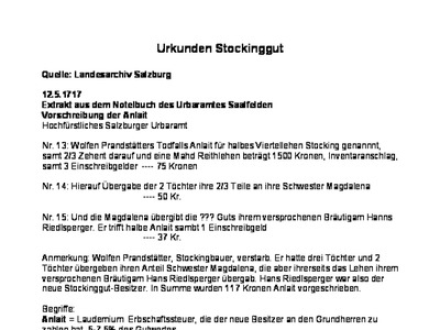 Datei-Vorschaubild - Landesarchiv Schwaiger-Alois_Stockkinggut Urbar-Dokumente_1717-1826.pdf