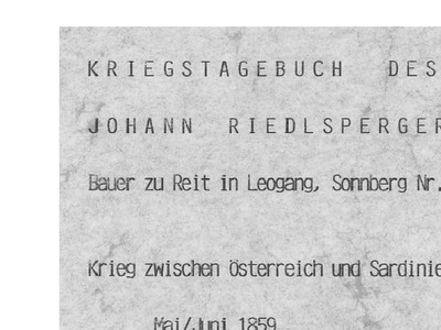Datei-Vorschaubild - Höck-Leonhard_Kriegstagebuch-des-Riedlsperger-Johann Riedlsperger-Johann_1859.pdf