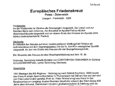 Datei-Vorschaubild - Bergbaumuseum_Proklamierung Europäisches-Friedenskreuz_2007.pdf