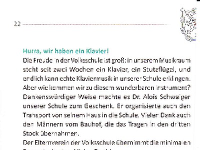 Datei-Vorschaubild - Gemeindezeitung_Konzert Klavierübergabe Grießenauer-Ilse Schwaiger-Alois Klavierspender Elternvereinsobmann Bacher-Birgit_2014.pdf