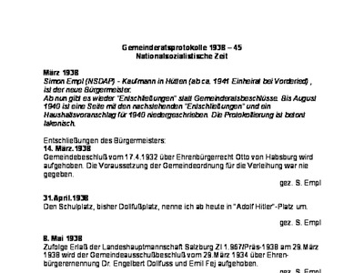 Datei-Vorschaubild - Schwaiger-Alois Auszug-Gemeindratsprotokolle Periode Empl-Simon_1938-1945.pdf