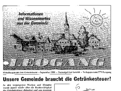 Datei-Vorschaubild - Gemeindeamt-Leogang_1999-09 Getränkesteuereinnahmen-1989-99 Heilige-Barbara-Kunstwerk_1999.pdf