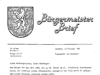 Datei-Vorschaubild - Bürgermeisterbrief_1984-02 Budget-1984 Hammerschmied-Edi-Schulwart Gendarmerie-Jahresbericht-1983_1984.pdf