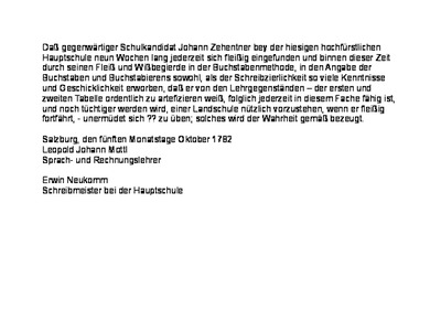 Datei-Vorschaubild - Schwaiger-Alois_Übersetzung Zeugnis Zehentner-Johann Lehrer_1782.pdf