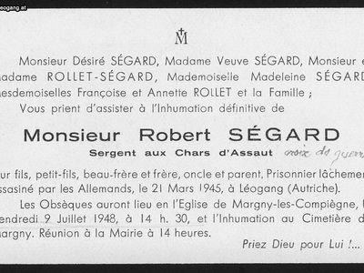 Datei-Vorschaubild - Bergbaumuseum_Todesanzeige Segard-Robert_1945.jpg