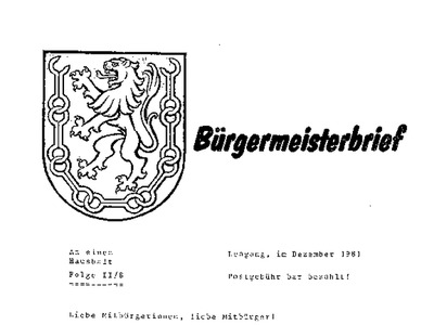 Datei-Vorschaubild - Bürgermeisterbrief_1981-12 Hochwasserschäden-1981 Bergrettung-50-Jahre Raiffeisenkasse-Neugebäude Winterfremdenverkehr-1980-81 Schibus-Probebetrieb_1981.pdf