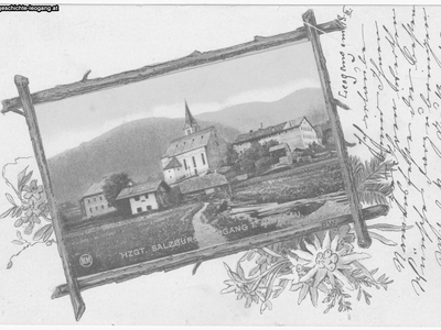 Datei-Vorschaubild - Madreiter-Anton_Ansichtskarte Neuwirt-Rohbau Kofler Kirche Kirchenwirt_1899.jpg