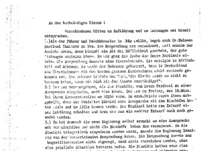 Datei-Vorschaubild - Ordinariat-Erzbischof_Erklärung Verhältnis Kirche-Nationalsozialismus Volksabstimmung_1938.pdf