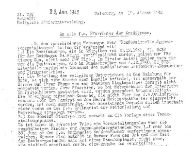 Datei-Vorschaubild - Filzer-Johannes Niedermoser-Josef_Einschränkung Konfessionelle-Jugendveranstaltungen Religionsunterricht_1942.pdf