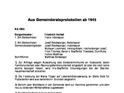 Datei-Vorschaubild - Schwaiger-Alois Auszug-Gemeinderatsprotokolle_Periode Herbst-Friedrich_1946-1947.pdf
