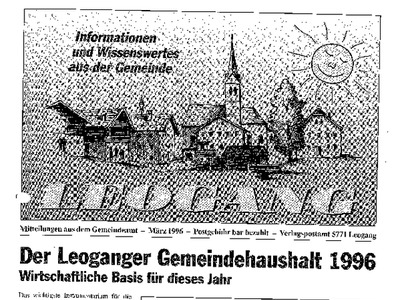 Datei-Vorschaubild - Gemeindeamt-Leogang_1996-03 Budget-1996 Baulandsicherung-Stadlbauer Tourismusleitbild Höhlentauchgang-in-das-Birnbachloch_1996.pdf