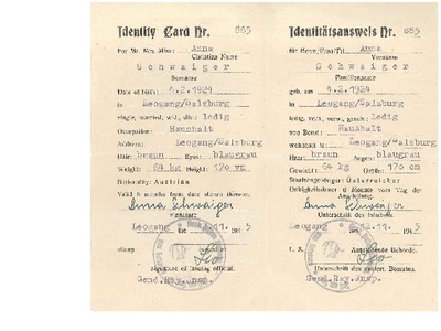 Datei-Vorschaubild - Bezirkshauptmannschaft_Identitätsausweis Schwaiger-Anna_1945.pdf