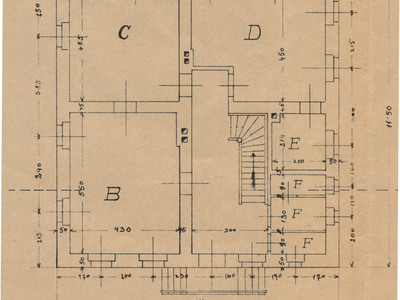 Datei-Vorschaubild - Gemeindeamt_Plan Erdgeschoß Restauration Hüttwirt_1930.jpg