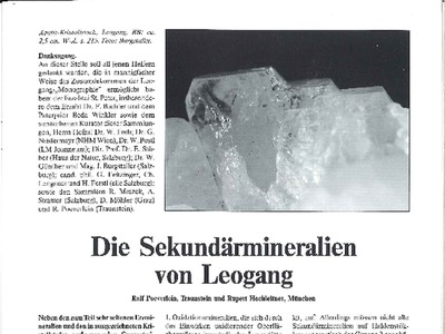 Datei-Vorschaubild - Lapis Poeverlein-Rolf_Die-Sekundärmineralien-von-Leogang_1987.pdf