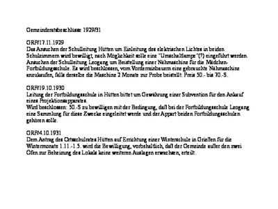Datei-Vorschaubild - Gemeinderat_Elektrisches-Licht Projektionsapparat Winterschule-Grießen_1929-1931.pdf