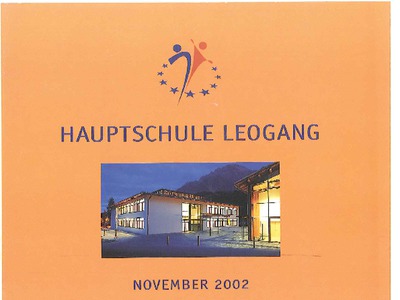 Datei-Vorschaubild - Hauptschule_Eröffnung Schwerpunkte Lehrer Vereinsheime Volkshochschule Ausstattung Festschrift LeogangerKinderKultur_2002.pdf